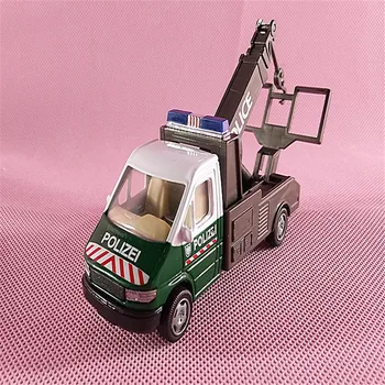 2 бр./лот Архитектурен модел метална полицейска машина за 1/64 дизайнер на играчки