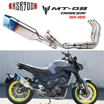 MT-09 FZ-09 Мотоциклет Ауспух За Yamaha MT09 FZ09 MT09 SP XSR900 от 2013 до 2021 година Изпускателната Тръба на Ауспуха Цялостна Система