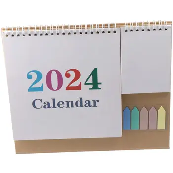 с блокнотами, 5 цветни бележки, тенис на хартиен календар, хартия за запис, дневник на 2024 година, на Годишна дневния ред, офис