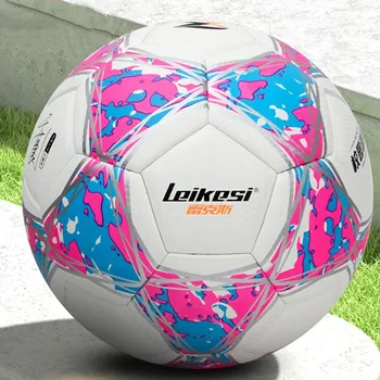 Размер 4, Размер 5, Футболна топка от полиуретан, устойчив на абразия, водоустойчив, футболна топка за деца и възрастни, Тренировъчен топката за игра на закрито и на открито, футболна топка за футбол