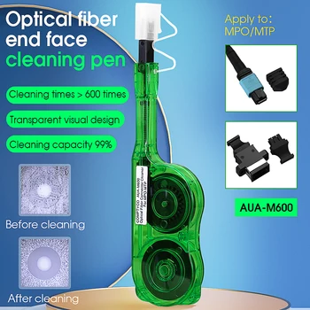Пречистване на химикалки AUA-M600 MPO/MTP за оптоволокна, за пречистване на съединителя Зелен / син / оранжев цвят (опция)