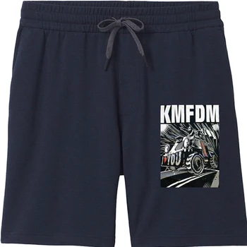 Оригинални Шорти KMFDM I HEART YOU USA TOUR Shorts 2013 Шорти cool cool K. M. F. D. M. Графични ретро къси панталони в Ретро стил за мъже, Мъжки къси Панталони