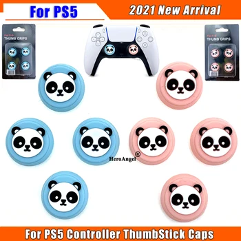 2021 Горещ капачката на бутона за палеца за игра дръжки PS5 4 В 1, капачка за бутона с изображение на животно, нескользящий силикон капачка, тапа