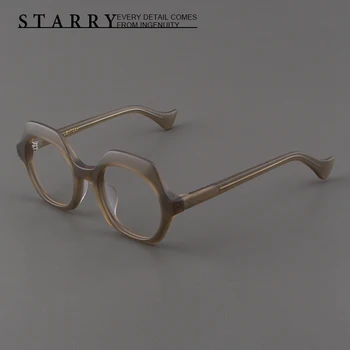 Ацетатные Мъжки Очила с Квадратни Рамки, и Висококачествени Очила за Ръчна Работа, Оптична Късогледство За Четене, Персонални Дамски слънчеви Очила ML8190