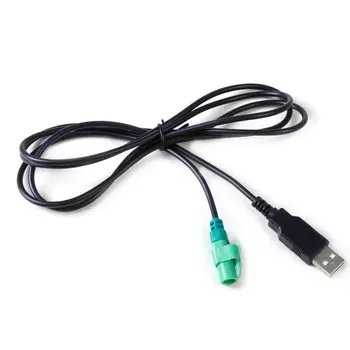 Авто аудио кабел AUX през Цялата 4-пинов CD-чейнджър Адаптер плейър Теглене на кабели USB с мъжката глава автоаксесоари за Volkswagen Bora Sagitar