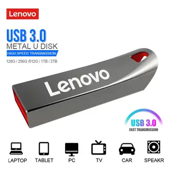 Lenovo Metal U Disk 2 TB Преносим Флаш диск е 1 TB Високоскоростен Интерфейс USB 3.0 Водоустойчив 1 TB 512 GB Memoria Usb Флаш Диск За ps5
