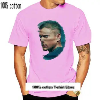 Camiseta de algodón puro para hombres y mujeres, camisa divertida против cuello redondo de Prison Break, Michael Scofield, novedad