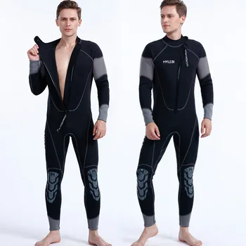 Нов неопрен 2024 г., камуфляжный мъжки водолазный костюм от неопрен 3 мм, с отделни гащеризон за подводен риболов, сърф, бански костюм за студена вода