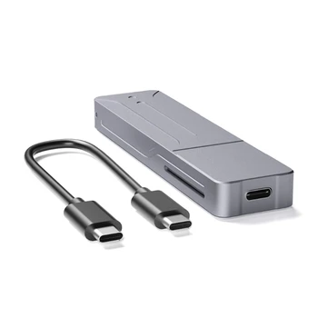 53CC M. 2 NVMe SSD Case TypeC USB3.2 20 Gbit/с Кутия За твърд диск на Корпуса от твърд диск от алуминиева сплав за M. 2 NVMe SSD