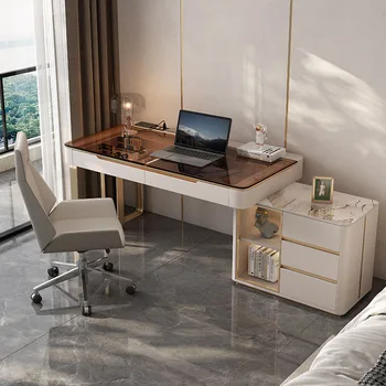 Игри бюро с модерни чекмеджета, компютърни кафе офис бюра с дървени чекмедже под масата, Професионална мебели Manucure