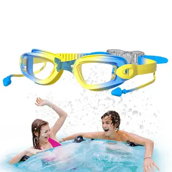 Очила за басейн, детски очила за плуване, Защита от ултравиолетови лъчи, ясно виждане, липса на течове, Защита от надраскване и замъгляване, чаши за вода, с удобна каишка