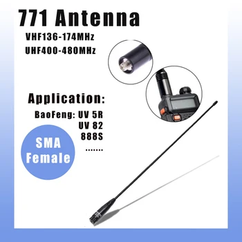 Оригиналната антена NA-771 SMA с гнездовой глава подходящ за ръчно радиоприемник Baofeng BF-888S UV-5R UV-82 двустранно радио