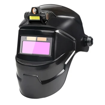 Заваръчни маски Автоматична корекция на околната светлина, обширен преглед, автоматично потъмняване, заваряване каска за електродъгово заваряване, шлифоване