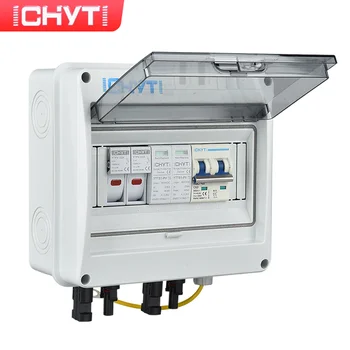 Нов продукт CHYT 1-in-1-out 600V Външен Водоустойчив 1-Струнен IP65 PV Слънчев светкавица защита От пренапрежение DC Combiner Box