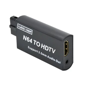 Конвертор игрова конзола N64 в съвместим адаптер Plug And Play за SNES / NGC / SFC HDTV с аудиовыходом 3,5 мм