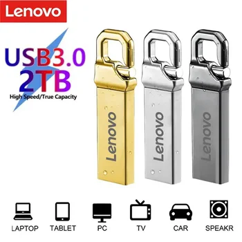 Lenovo Super Usb 3.0 2 TB Метален Флаш-Диск 1 TB Cle Usb Флаш Памети 128 GB Пръчка Високоскоростен Преносим SSD Устройство Memoria Usb Stick