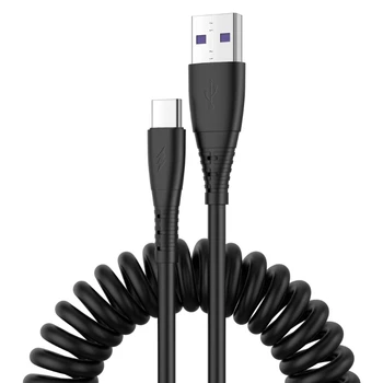 Прибиращ кабел кабел за зареждане от USB A до Type C, 480 Mbit / s, универсална за устройства USB-C.