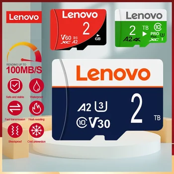 Lenovo 2TB A2 V30 Карта Памет Micro TF / SD Флаш Карта 1TB 512GB Mini SD Карта с Флаш Карта С Пакет Безплатен SD Адаптер За Телефон