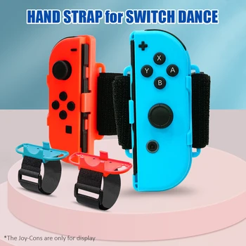 Регулируема игри гривна, еластичен ремък за ръка за контролера на Nintendo Switch Joy-Con, гривна за танци на китката, превръзка от неопрен за Switch Dance