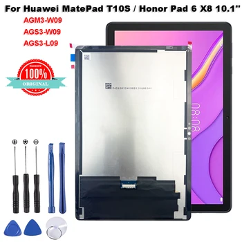 Оригиналът е за Huawei MatePad T 10s/Honor Pad 6x8 AGM3-W09 AGS3-W09 LCD Сензорен дисплей Дигитайзер Стъкло В Събирането на Ремонт