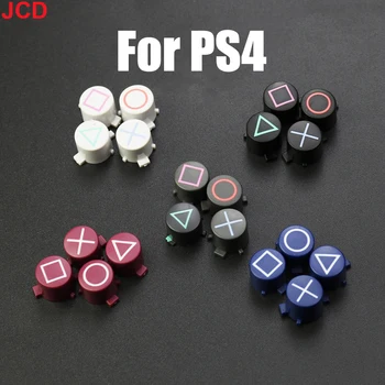 JCD 1 комплект пластмасови бутони за PS4 ABXY Бутона Кръг, Квадрат, Триъгълник ABXY Бутон Сервизна подробности за контролера на PS4 Slim Pro
