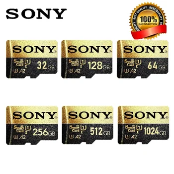 SONY Memory Micro TF Card SD 128 GB SD Карта от 32 GB, 64 GB SD Карта Class10 Адаптер Високоскоростна Памет за Камера на Мобилен Телефон