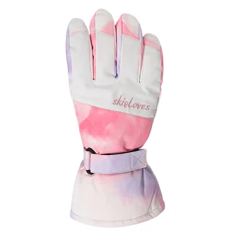 Зимни ръкавици за ски и сняг, топли дамски ръкавици със сензорен екран и в студено време за шофиране, тренировки, джогинг