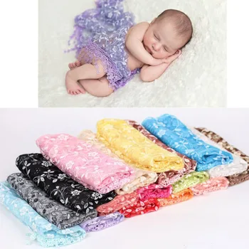 17 Цветове Тайна за снимки на новородени, дантела с бродерия, реквизит за снимки на бебета, Одеало, аксесоари от плат в цветенце
