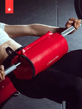 Възглавница за коремни преси с щанга във фитнес зала, които тежестта на лег, за вдигане на тежести, упражнения за разтърси бедрата, допринасящи за подкрепата на мускулите на раменете, на гърдите