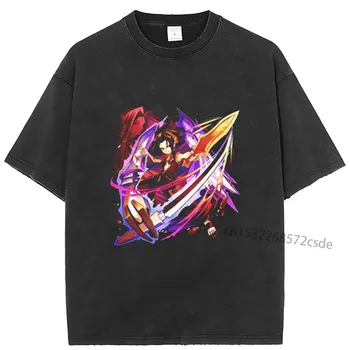 SHAMAN KING 2023 Мъжки Дамски тениска, тениска с аниме, Harajuku, тениска със забавна принтом, облекло, блузи в стил хип-хоп, тениски, блузи Летни