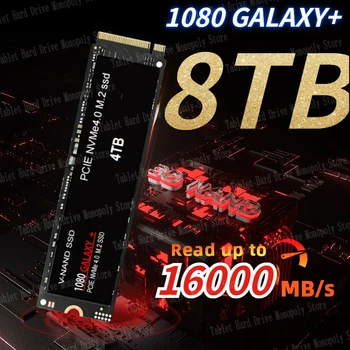 1080 GALAXY + Nvme SSD M2 16000 MB/s. PCIe 4.0x4 1 TB И 2 TB 4 TB Твърд диск Вътрешен Твърд Диск за Десктоп PS5 PlayStation 5