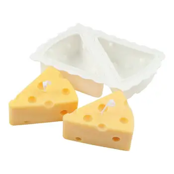 Силиконовата форма във формата на сирене, шоколад форма, 3D форма от епоксидна смола, силиконова форма за сапун ястия 