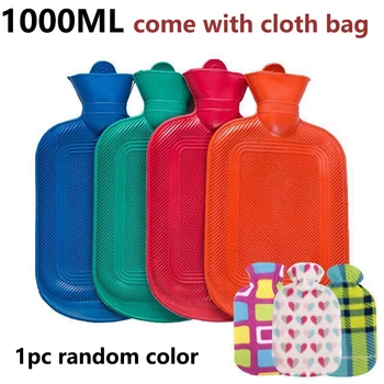 чанта за топла вода, с дебелина 1000 мл, преносим гума за инжектиране на вода, зимата сила затопляне на ръцете и краката, домакински Термосумка с различен цвят, бутилка
