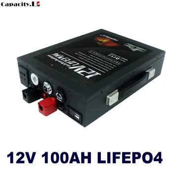12 В lifepo4 акумулаторна батерия 100ah Инвертор 12 До 220 350 W електроцентрала bms акумулаторна батерия 70ah RV Открит къмпинг слънчева