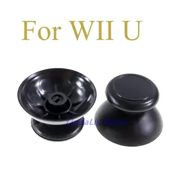 4шт черен с малък отвор 3D аналогов джойстик за джойстик с набраздения винт гъба за игрален контролер на Wii U WIIIU