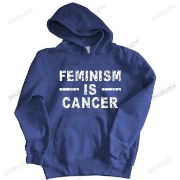 homme памучни блузи с цип Feminism Is Cancer Забавно Заговори за Хумор T Популярна тънка hoody в тънък стил