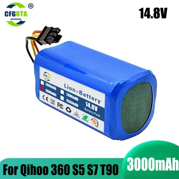 Батерия За Qihoo 360 S5 S7 S7Pro T90 X9 3000 mah 14,4 v Роботизирана Прахосмукачка Резервни Батерии Част
