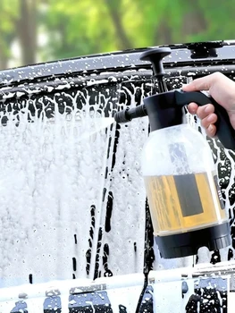 2-литров спрей за автомивка Ръчна помпа Автоматична пяна за миене на прозорци Спрей въздух под налягане Въздушно пяна за миене на съдове, Почистване на дома