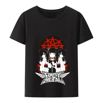 Тениска японски хеви-метъл група BABYMETAL, хип-хоп, рок-група, мъжки и дамски градинска модерна риза