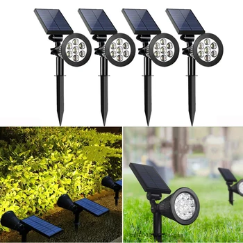Слънчев Прожектор IP65 Външни Светлини LED Промяна на Почвата Градинарство Градински Светлина Водоустойчив Пейзаж Точка осветление Украса на Градината