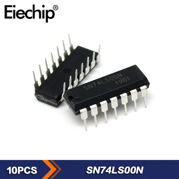 10 бр./лот SN74LS00N 74LS00 DIP-14 Интегрална схема с нов логически чип IC