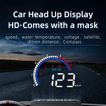 M13 plus Автомобилен Централен Дисплей БДС + GPS Системата за Двойно HUD Цифров Скоростомер Автоматично Отразяващо Огледало, Аксесоари За Сот