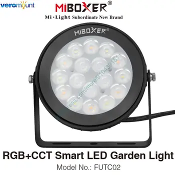 MiBoxer FUTC02 9 W RGB + CCT Интелигентен Led Градински Лампа AC110V IP65 220V Водонепроницаемое Външно Осветление 2.4 G RF Дистанционно Гласово Управление на WiFi