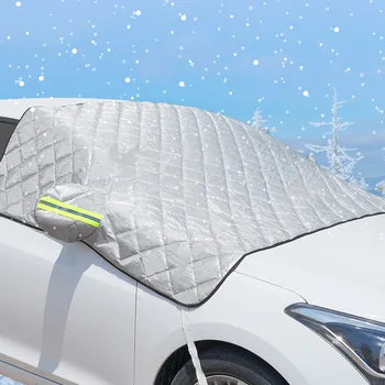 Огледалото на предното стъкло на автомобила, светоотражающая планк, защита от слънцето, зимен сняг, Леден дъжд, защита от прах и скреж, алуминиево фолио, универсален