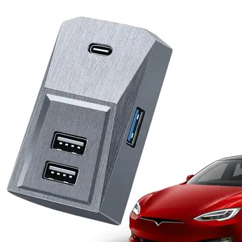 Жабката USB Hub USB-Хъб За Tesla Портативен Видеорекордер Флаш Устройство Зарядно устройство За Tesla Model Y Модел 3