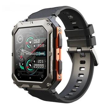 C20Pro Смарт часовници Мъжки спортни Smartwatch IP68 Водоустойчив предизвикателство Bluetooth 35 дни в режим на готовност 123 спортни режим 1,83-инчов HD екран