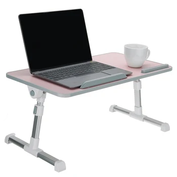 Розов лаптоп-сгъваем държач за стойка за лаптоп, работно бюро, вентилатор за охлаждане, сглобяеми компютърна маса