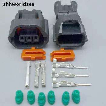 shhworldsea 3pin 1,2 мм водоустойчив съединители за съединител на сензора на скоростта на Mitsubishi motors Vector battery 7182-8730-30