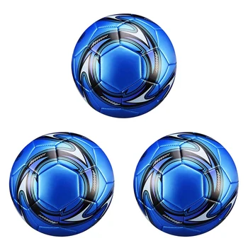 Професионална футболна топка 3X Размер на 5 Официален футболен тренировъчен футболна топка за състезания по футбол на открито син